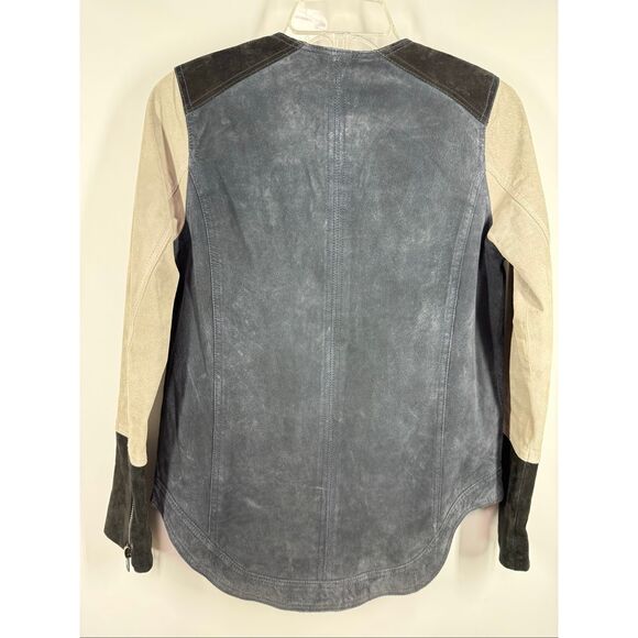 Chaser women’s color block moto suede jacket size medium - Picture 4 of 6